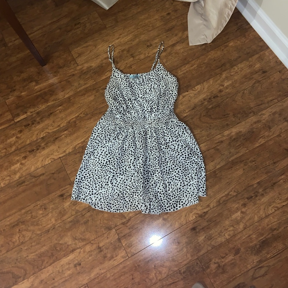Black and White Polka Dot romper